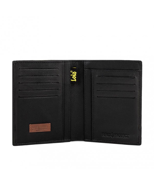 Πορτοφόλι Ανδρικό Δερμάτινο Lois 202317-01 Μαύρο 12,5x9,5x2cm Πορτοφόλια