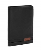 Πορτοφόλι Ανδρικό Δερμάτινο Lois 202317-01 Μαύρο 12,5x9,5x2cm Πορτοφόλια