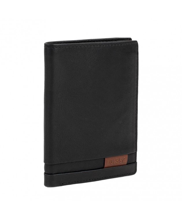 Πορτοφόλι Ανδρικό Δερμάτινο Lois 202317-01 Μαύρο 12,5x9,5x2cm Πορτοφόλια