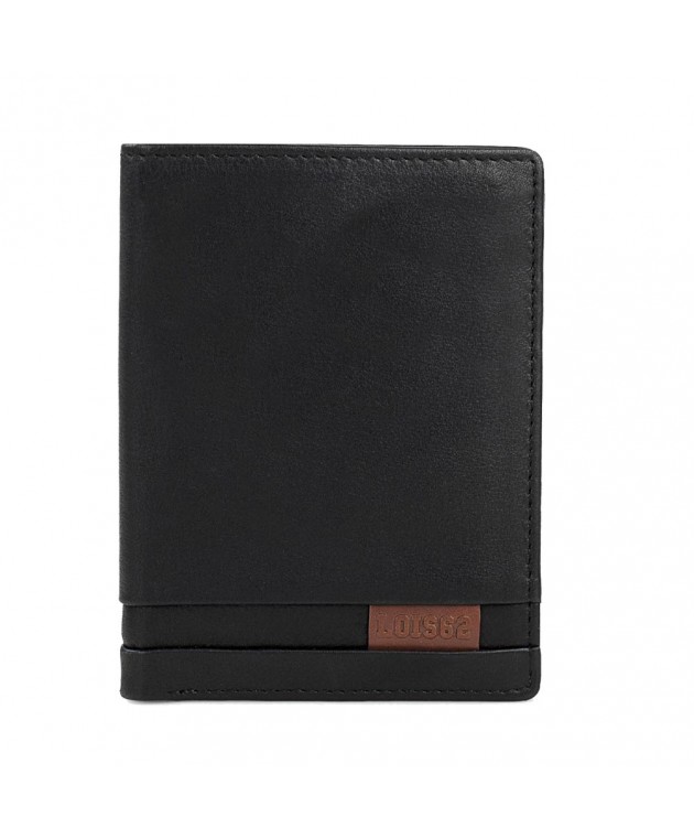 Πορτοφόλι Ανδρικό Δερμάτινο Lois 202317-01 Μαύρο 12,5x9,5x2cm Πορτοφόλια