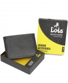 Πορτοφόλι Ανδρικό Δερμάτινο Lois 205228-02 Καφέ 12,5x9,5x1,5cm Πορτοφόλια