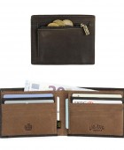 Πορτοφόλι Ανδρικό Δερμάτινο Lois Καφέ 202808-02 11x8x1cm Πορτοφόλια