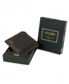 Πορτοφόλι-Θήκη Καρτών Ανδρικό Δερμάτινο Lois 202390-02 Καφέ Θήκη για κάρτες