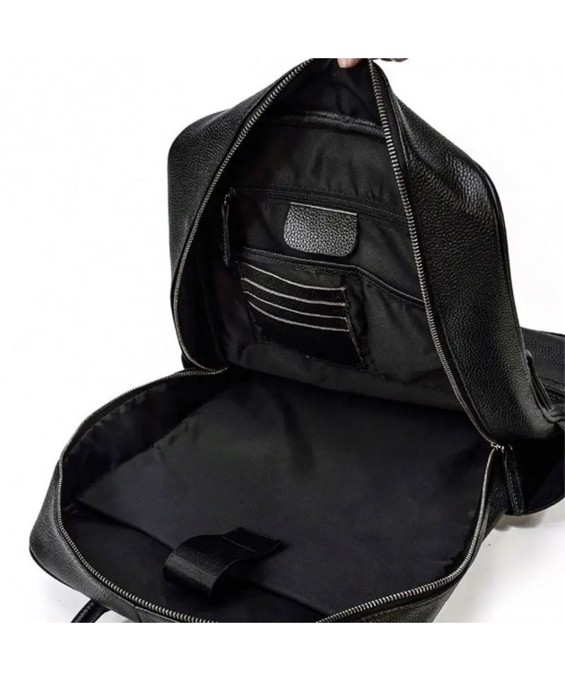 Σακίδιο Δερμάτινο με Θήκη Laptop 15,6'' AMBER Μαύρο AM2015 43 x 31 x 15 cm Τσάντα-Θήκη Laptop