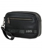Τσαντάκι - Πορτοφόλι χειρός Lois Μαύρο 310285-01 21 x 14 x 5 cm Πορτοφόλια