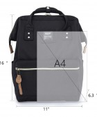 Σακίδιο Πλάτης Himawari Mαύρο 22039400-C09 32 x 42 x 20 cm Σακίδιο Πλάτης