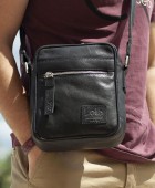 Τσαντάκι Ώμου Δερμάτινο LOIS Μαύρο 305919-01 Τσαντάκια  Ώμου