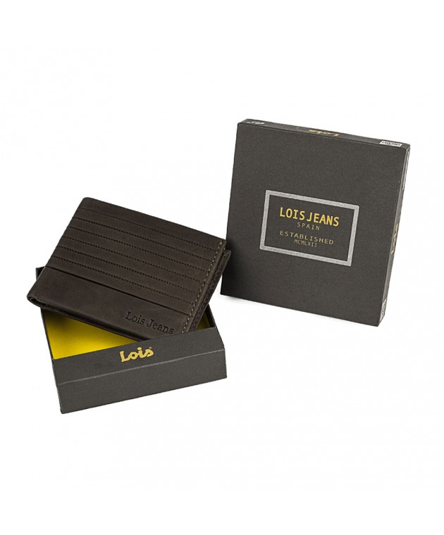 Πορτοφόλι Ανδρικό Δερμάτινο Lois 202211-02 Καφέ Πορτοφόλια