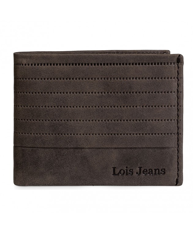 Πορτοφόλι Ανδρικό Δερμάτινο Lois 202211-02 Καφέ Πορτοφόλια