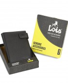 Πορτοφόλι Ανδρικό Δερμάτινο Lois 205232-02 Καφέ 112,5x9,5x2cm Πορτοφόλια