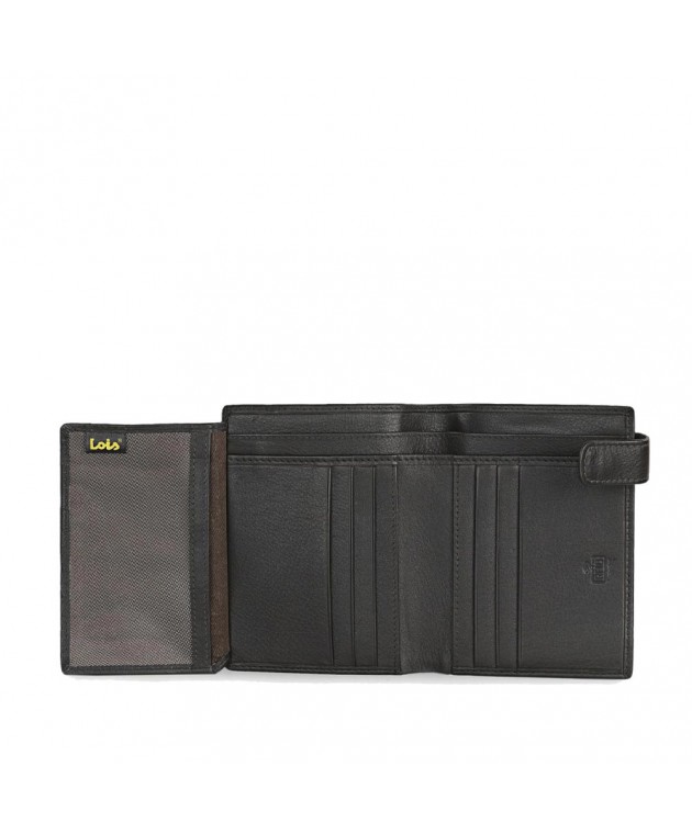 Πορτοφόλι Ανδρικό Δερμάτινο Lois 205232-02 Καφέ 112,5x9,5x2cm Πορτοφόλια