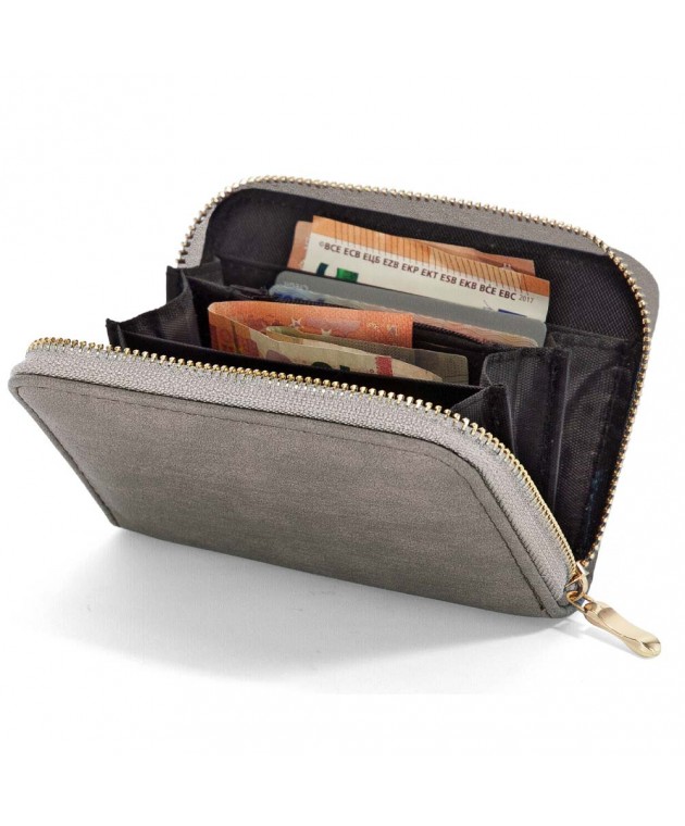 Πορτοφόλι Γυναικείο BENZI Γκρι BZ5480 14x10x02cm Πορτοφόλια