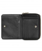 Πορτοφόλι Δερμάτινο Γυναικείο Jaslen Μαύρο 204727-01  12 x 9,5 x 2,5 cm Πορτοφόλια