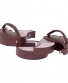 Θήκη Κοσμημάτων DAVIDTS Καφέ 367133-07 15 x 15 x 9 cm Θήκες Κοσμημάτων/Ρολογιών