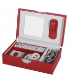 Θήκη Κοσμημάτων DAVIDTS Κόκκινο 367201-84  24,5 (Π) x 16(Β) x 7,5(Υ) cm Θήκες Κοσμημάτων/Ρολογιών