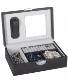 Θήκη Κοσμημάτων DAVIDTS Μαύρο 367201-01  24,5 (Π) x 16(Β) x 7,5(Υ) cm Θήκες Κοσμημάτων/Ρολογιών