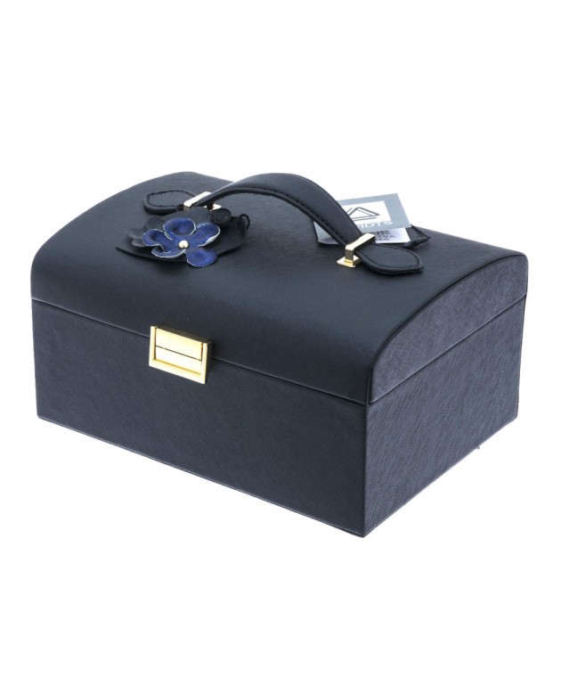 Θήκη Κοσμημάτων DAVIDTS Μαύρο/Μπλε 333159-19  21,5 x 18,50 x 11,50 cm Θήκες Κοσμημάτων/Ρολογιών