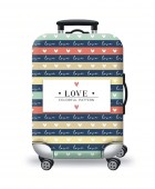 Κάλυμμα Βαλίτσας Medium AMBER Love Stripes AM157-02 Ενηλίκων