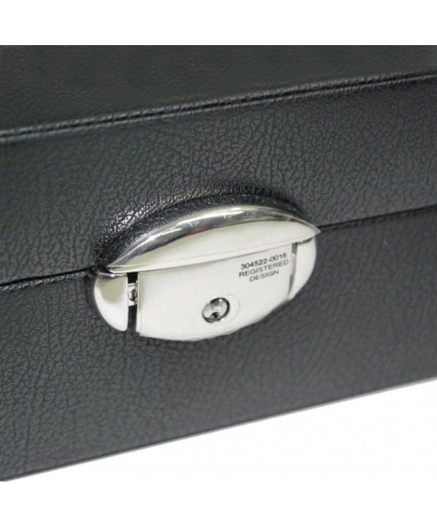 Θήκη Ρολογιών DAVIDTS Μαύρο - Γνήσιο Δέρμα 378812-01  31.5 x 8x 21.5 Θήκες Κοσμημάτων/Ρολογιών