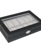 Θήκη Ρολογιών DAVIDTS Μαύρο - Γνήσιο Δέρμα 378812-01  31.5 x 8x 21.5 Θήκες Κοσμημάτων/Ρολογιών