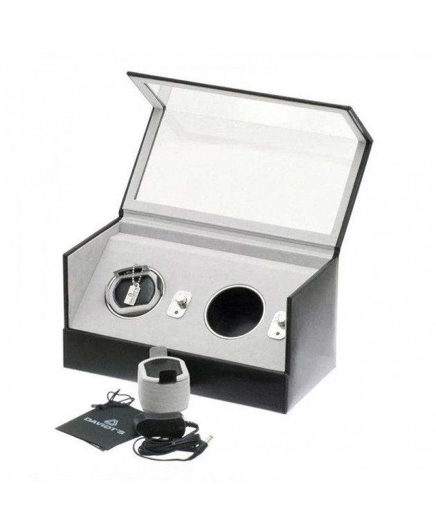 Θήκη Ρολογιών/Κουρδιστήρι δερμάτινο DAVIDTS Μαύρο 390484-01  28 x 15.5 x 15.5 Θήκες Κοσμημάτων/Ρολογιών