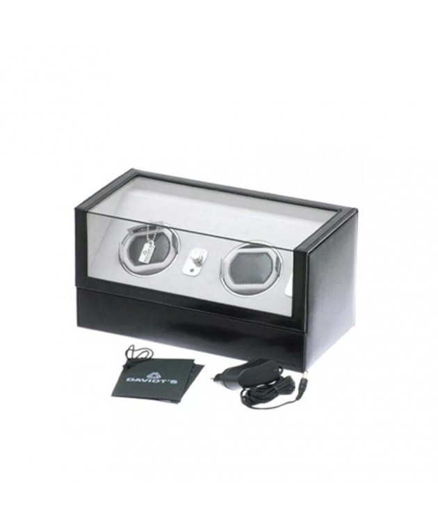 Θήκη Ρολογιών/Κουρδιστήρι δερμάτινο DAVIDTS Μαύρο 390484-01  28 x 15.5 x 15.5 Θήκες Κοσμημάτων/Ρολογιών