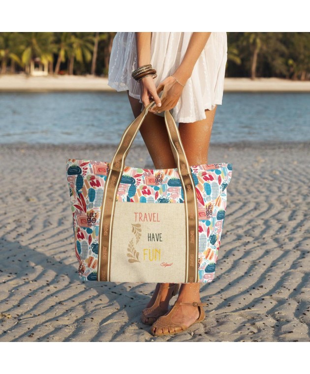 Τσάντα Θαλάσσης Skpat Travel Have Fun 601401-01 51x35x16cm Τσάντες Θαλάσσης