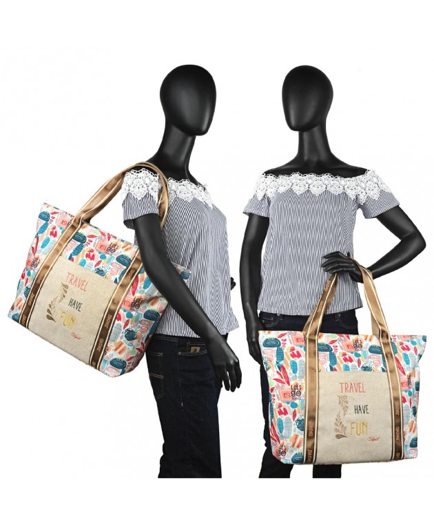Τσάντα Θαλάσσης Skpat Travel Have Fun 601401-01 51x35x16cm Τσάντες Θαλάσσης
