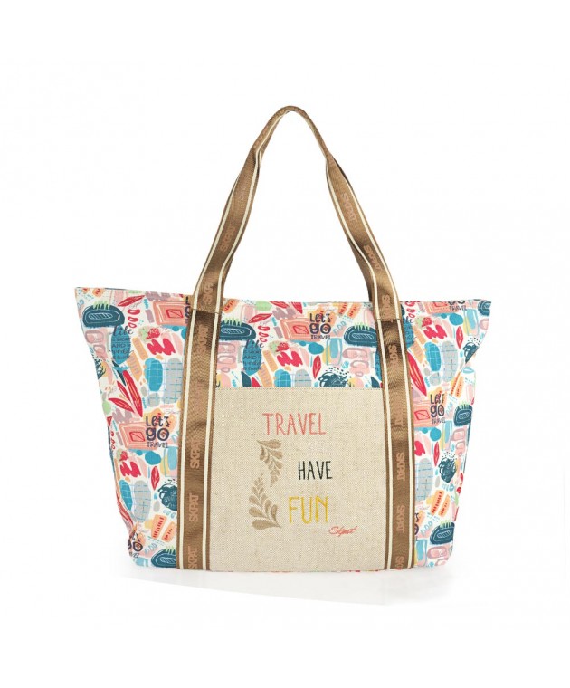 Τσάντα Θαλάσσης Skpat Travel Have Fun 601401-01 51x35x16cm Τσάντες Θαλάσσης
