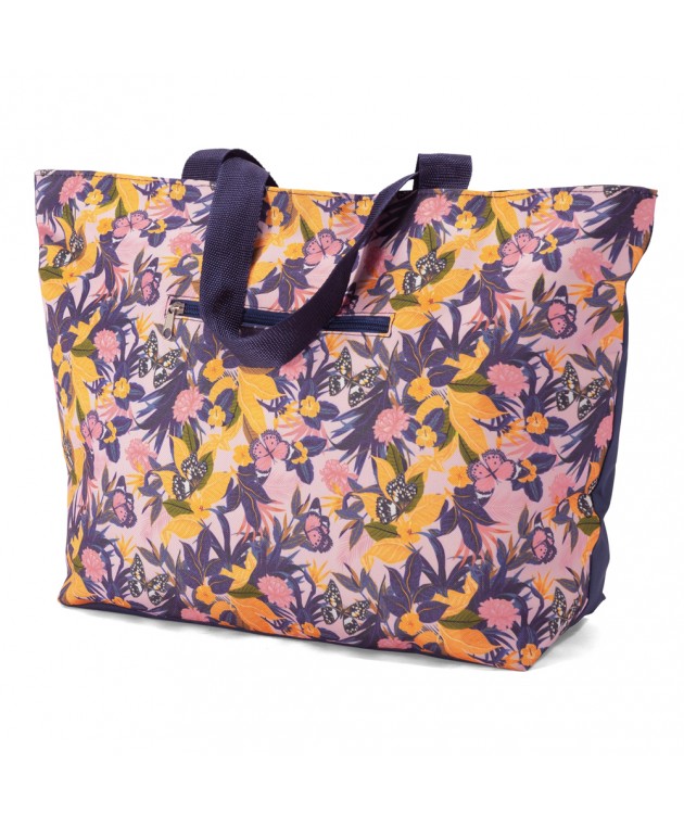 Τσάντα Θαλάσσης BENZI Ροζ/Μωβ BZ5802 51x34x15cm Τσάντες Θαλάσσης