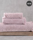 Σετ πετσέτες μπάνιου 3 τεμ. (σε κουτί)  SIENNA PUDRA, RYTHMOS HOME Σετ πετσέτες Mπάνιου