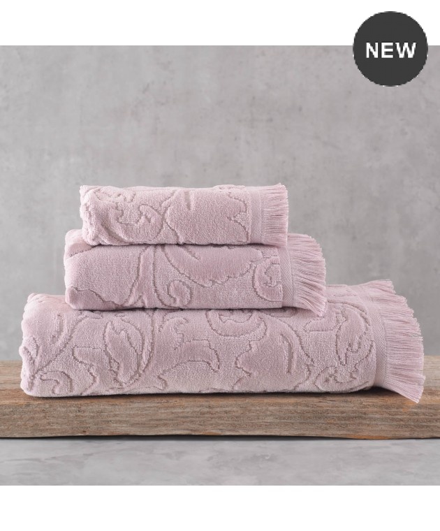 Σετ πετσέτες μπάνιου 3 τεμ. (σε κουτί)  SIENNA PUDRA, RYTHMOS HOME Σετ πετσέτες Mπάνιου