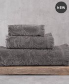 Πετσέτα σώματος (70Χ140) SIENNA GREY, RYTHMOS HOME Πετσέτες Mπάνιου