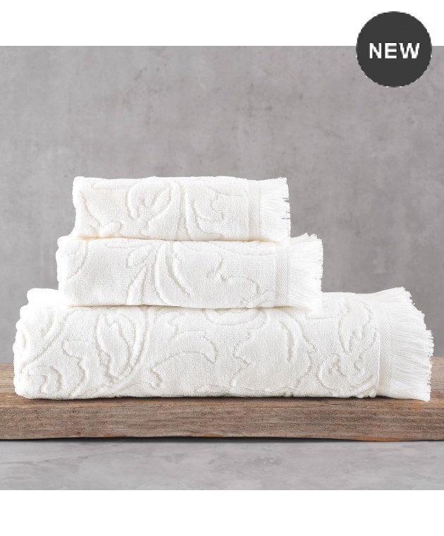 Σετ πετσέτες μπάνιου 3 τεμ. (σε σακούλα)  SIENNA ECRU, RYTHMOS HOME Σετ πετσέτες Mπάνιου