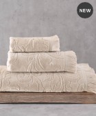 Σετ πετσέτες μπάνιου 5 τεμ. SIENNA BEIGE, RYTHMOS HOME Σετ πετσέτες Mπάνιου