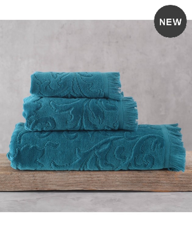 Πετσέτα σώματος (70Χ140) SIENNA PETROL, RYTHMOS HOME Πετσέτες Mπάνιου