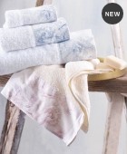 Σετ πετσέτες μπάνιου 3 τεμ. (σε σακούλα) LUCETTE BLUE, RYTHMOS HOME Σετ πετσέτες Mπάνιου