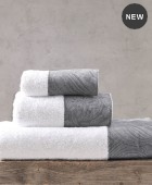 Σετ πετσέτες μπάνιου 3 τεμ. (σε κουτί) CHARISMA GREY, RYTHMOS HOME Σετ πετσέτες Mπάνιου