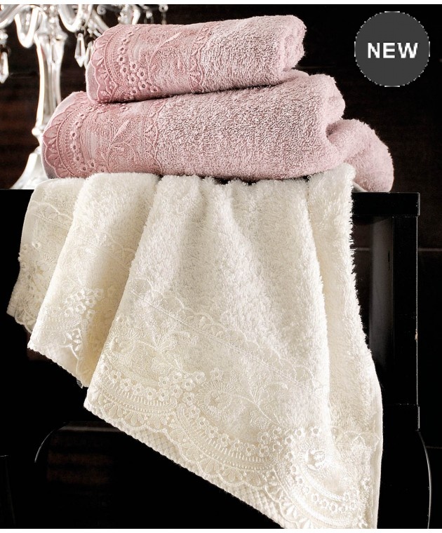 Σετ πετσέτες νυφικές 3 τεμ. SHIRAZ PINK, RYTHMOS HOME Νυφικές Πετσέτες