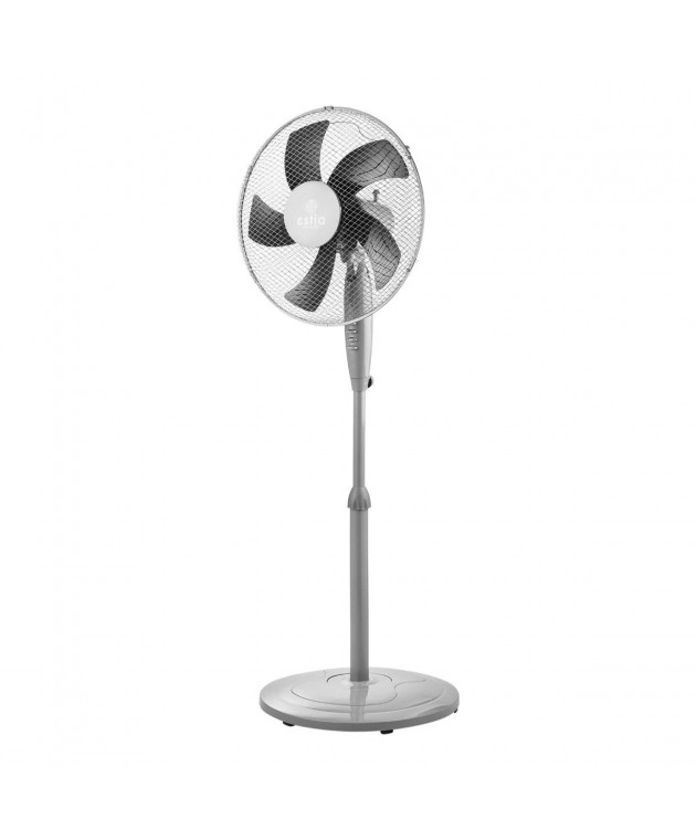 ESTIA ΑΝΕΜΙΣΤΗΡΑΣ ΣΤΑΝΤ ΕΠΙΔΑΠΕΔΙΟΣ AEROPULSE 40cm 50w ΜΕ ΣΤΡΟΓΓYΛΗ ΒΑΣΗ ΒΑΡΕΩΣ ΤΥΠΟΥ ΓΚΡΙ Επιδαπέδιοι