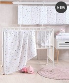 Πάντα κούνιας (43Χ200) BLAZE WHITE, RYTHMOS HOME Βρεφικές Πάντες Κούνιας
