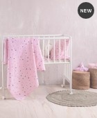Πάντα κούνιας (43Χ200) BLAZE PINK, RYTHMOS HOME Βρεφικές Πάντες Κούνιας