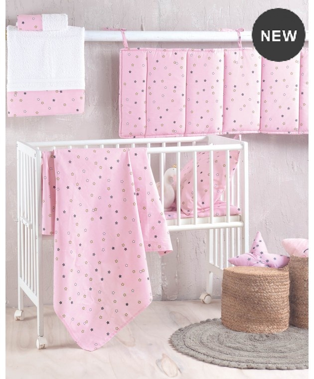 Πάντα κούνιας (43Χ200) BLAZE PINK, RYTHMOS HOME Βρεφικές Πάντες Κούνιας
