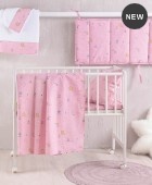Πάντα κούνιας (43Χ200)  VENUS PINK, RYTHMOS HOME Βρεφικές Πάντες Κούνιας