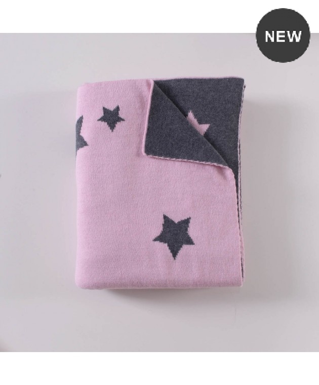 Κουβέρτα βαμβακερή αγκαλιάς (80X100) ORION PINK, RYTHMOS HOME Βαμβακερές Κουβέρτες