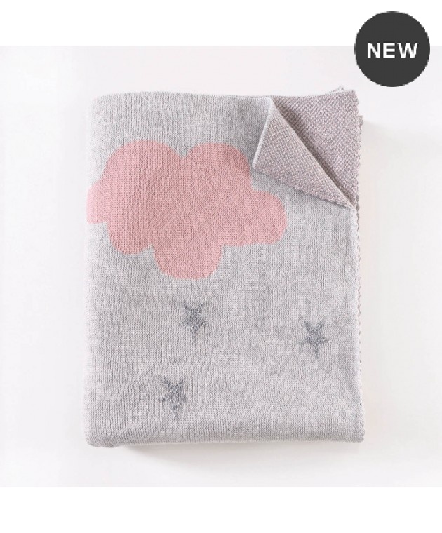 Κουβέρτα βαμβακερή αγκαλιάς (80X100) CLOUD, RYTHMOS HOME Βαμβακερές Κουβέρτες