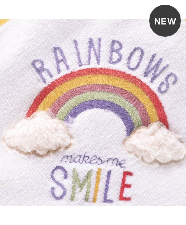 Σετ βρεφική κάπα με γαντάκι YELLOW RAINBOW (σε κουτί), RYTHMOS HOME Βρεφικές Κάπες