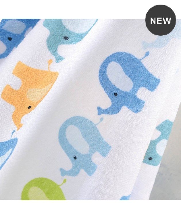 Σετ βρεφική κάπα με γαντάκι BLUE ELEPHANT (σε σακούλα), RYTHMOS HOME Βρεφικές Κάπες