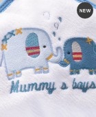 Σετ βρεφική κάπα με γαντάκι BLUE ELEPHANT (σε κουτί), RYTHMOS HOME Βρεφικές Κάπες