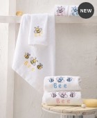 Σετ πετσέτες βρεφικές 2 τεμ. HONEY BEE CIEL, RYTHMOS HOME Βρεφικές Πετσέτες